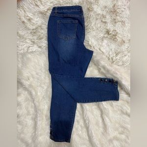 d. jeans Denim Jeans Button Ankle Y2K 90s
